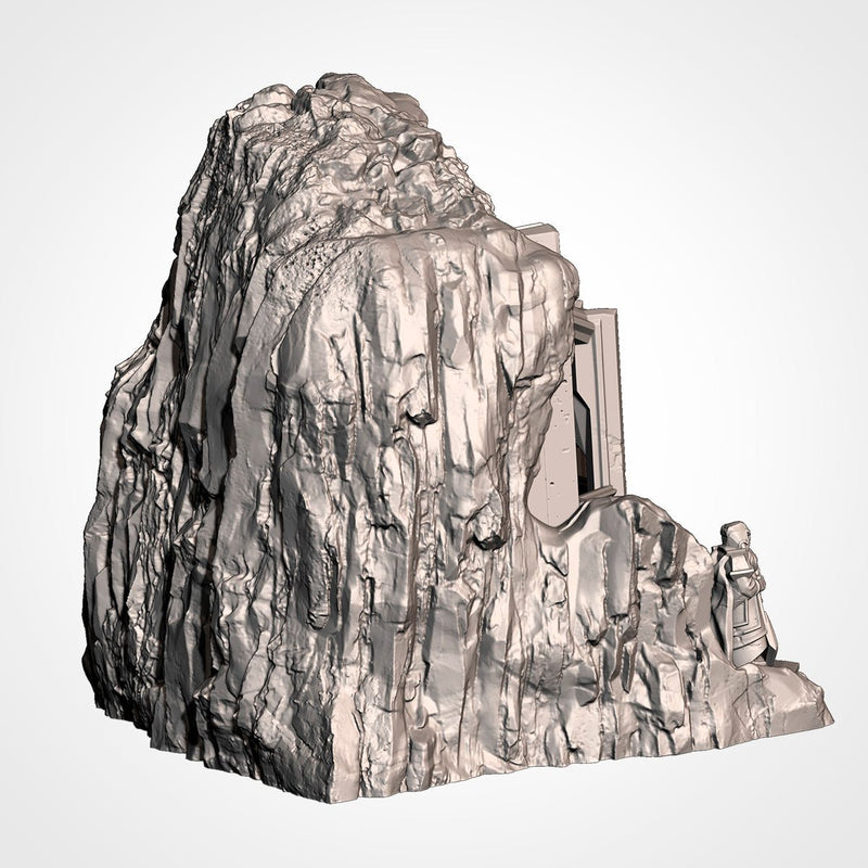 The Isolated Mountain 3D printed terrain view 5