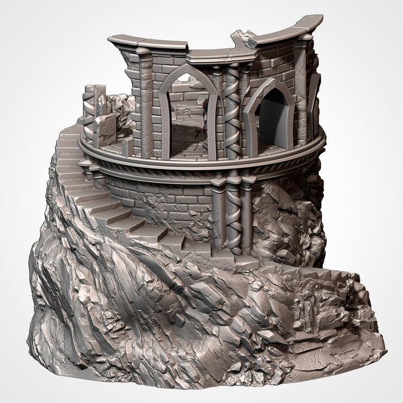 Ruins On The Mountain 3D printed terrain view 5
