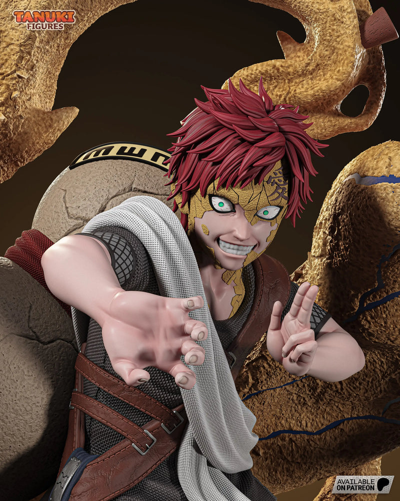 Gaara Resin Statue & Bust - Full Size view 5