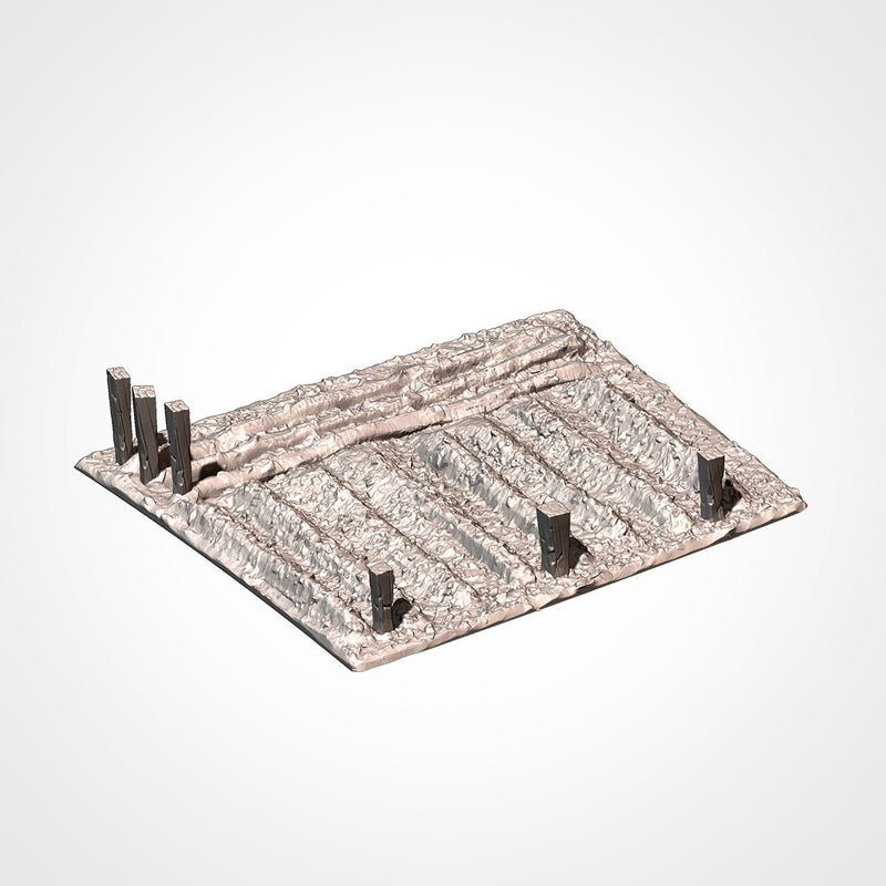 Crops 3D printed terrain view 5
