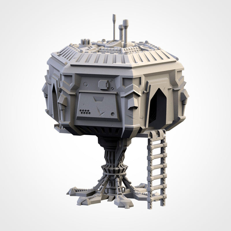 Sci-Fi City 3D printed terrain view 5