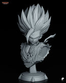 Gohan SSJ2 Resin Statue & Bust - Bust view 5