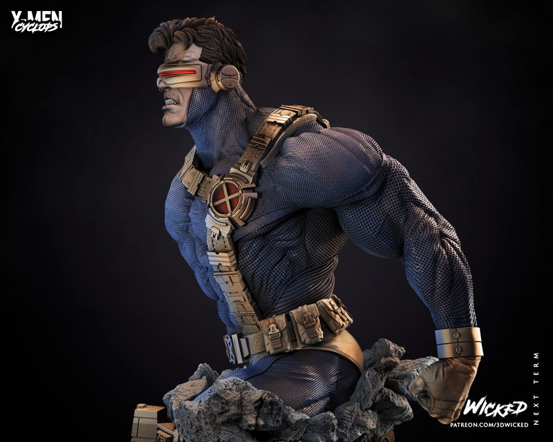 Cyclops Bust resin bust kit view 5