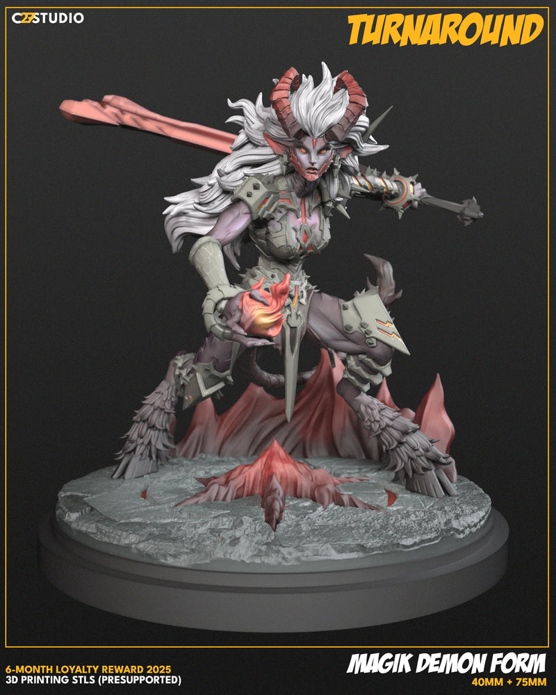Magik Demon (Rivals) Marvel MCP-compatible resin miniature by C27 Studios - product image 5