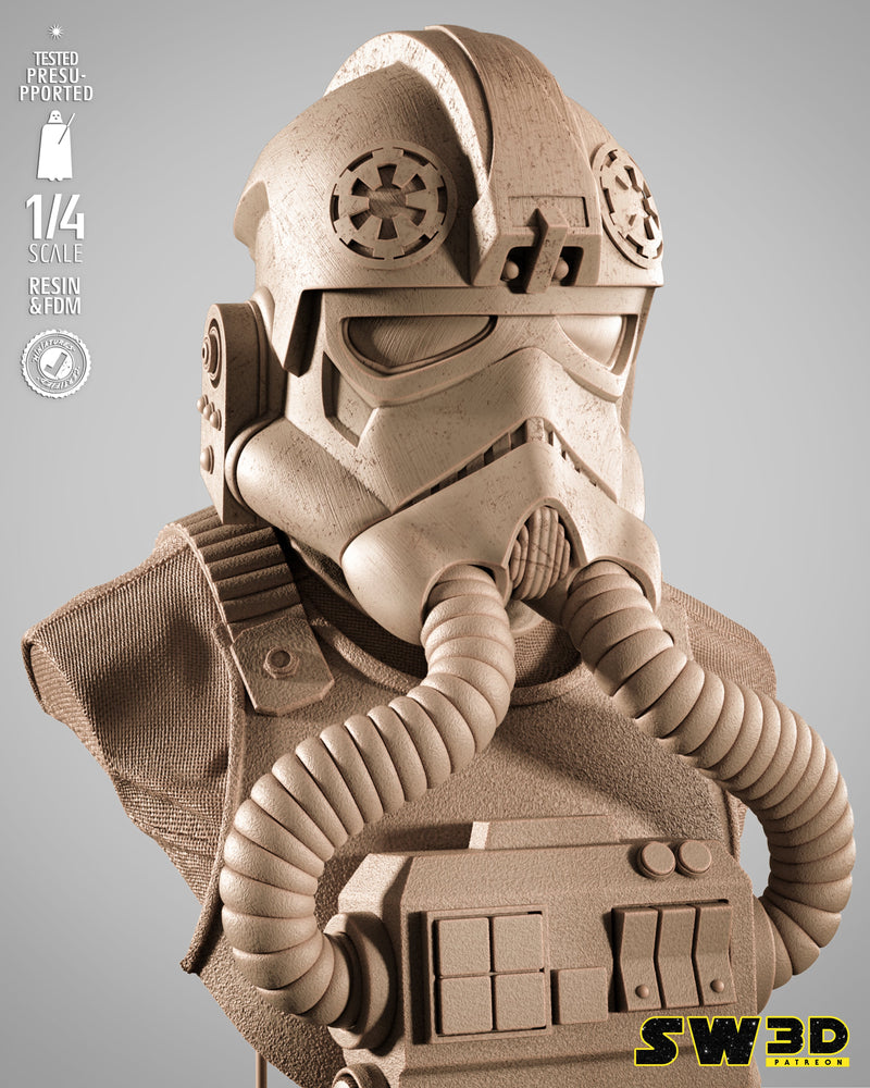 SW3D August 2025 Term Elite Tie Fighter Portrait Bust