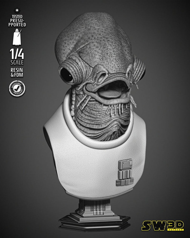 Ackbar Admiral Portrait Bust