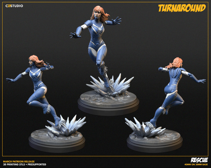 Rescue Marvel MCP-compatible resin miniature by C27 Studios - product image 5