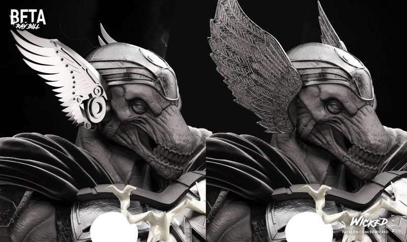 Beta Ray Bill Bust resin bust kit view 5