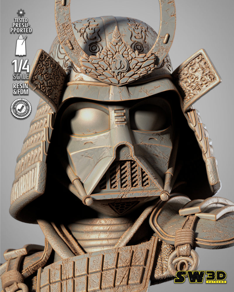 Darth Vader Samurai Portrait Bust