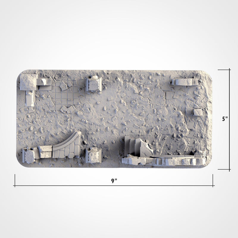 Classic Ruins WTC Set 02 3D printed terrain view 5