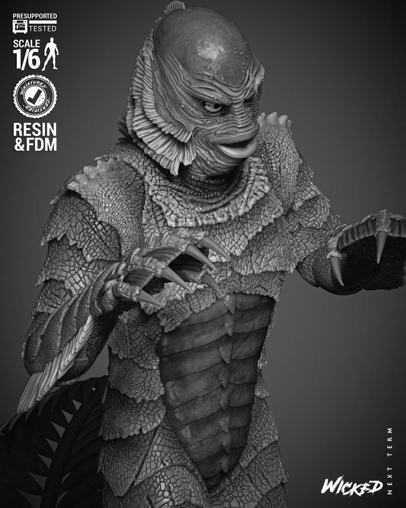 Creature of the Black Lagoon Sculpture resin statue kit view 5