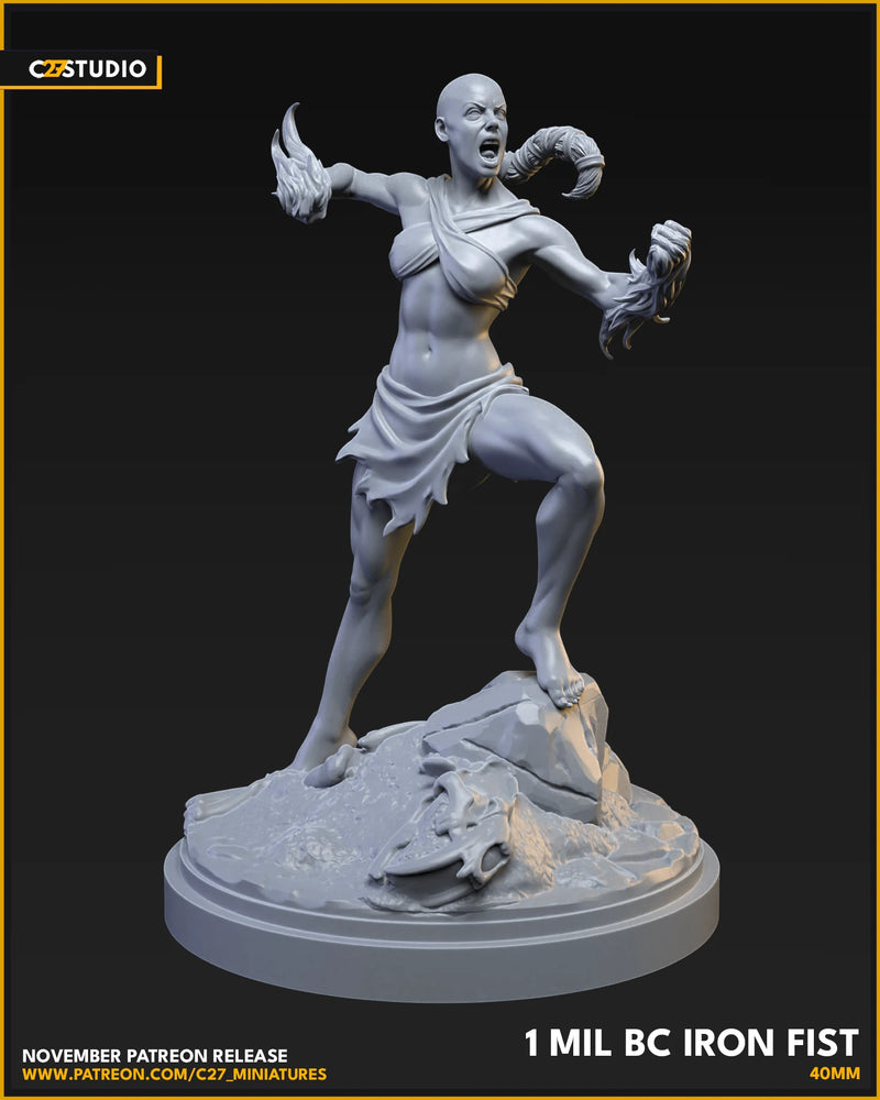 Iron Fist (1 Mil BC) Marvel MCP-compatible resin miniature by C27 Studios - product image 5