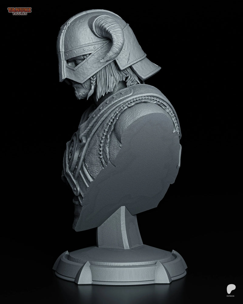 Dovahkiin Resin Statue & Bust - Bust view 5
