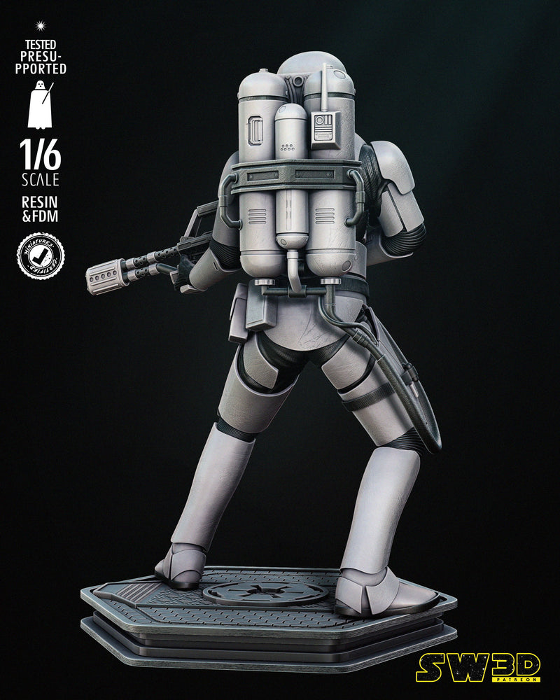 Flame Trooper Sculpture