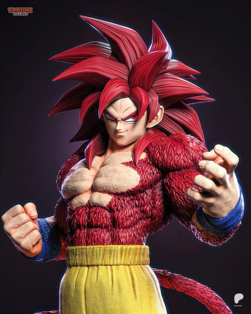 Goku SSJ4 Resin Statue & Bust - Full Size view 5