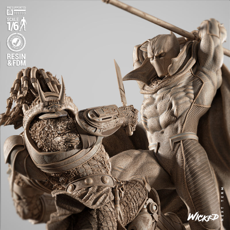 Black Panther VS Predator Diorama resin diorama kit view 5