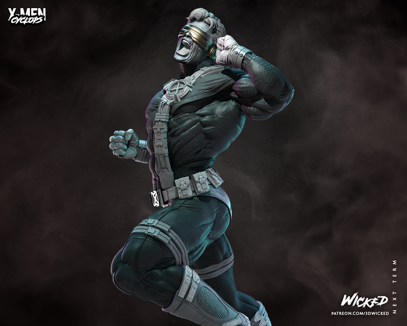 Cyclops Sculpture resin statue kit view 5