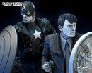 Captain America and Steve Rogers Bust DIORAMA COMPLETE resin bust kit view 5