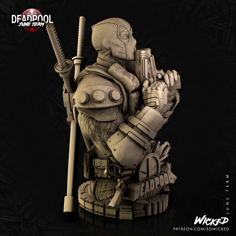 Deadpool Bust resin bust kit view 5