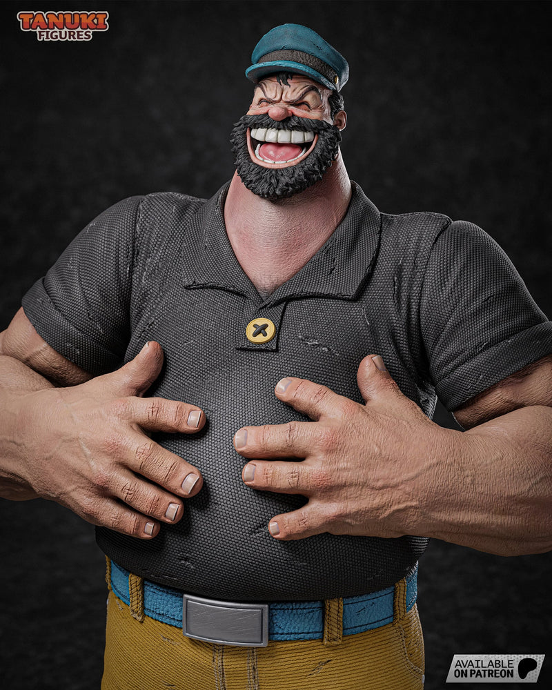 Bluto Resin Statue & Bust - Full Size view 5