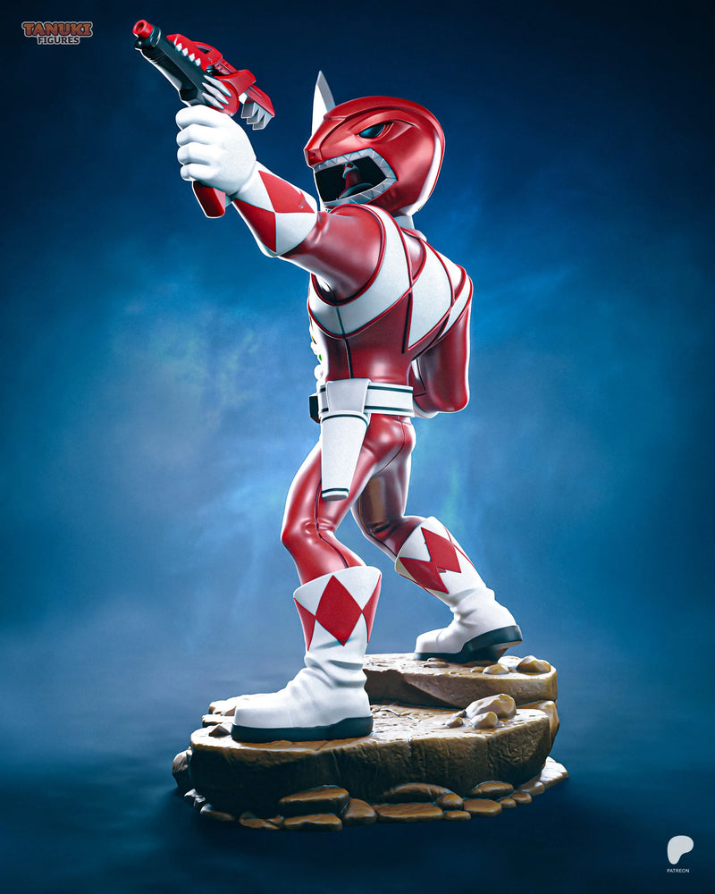 Red Ranger Toon Resin Figure - Toon view 5