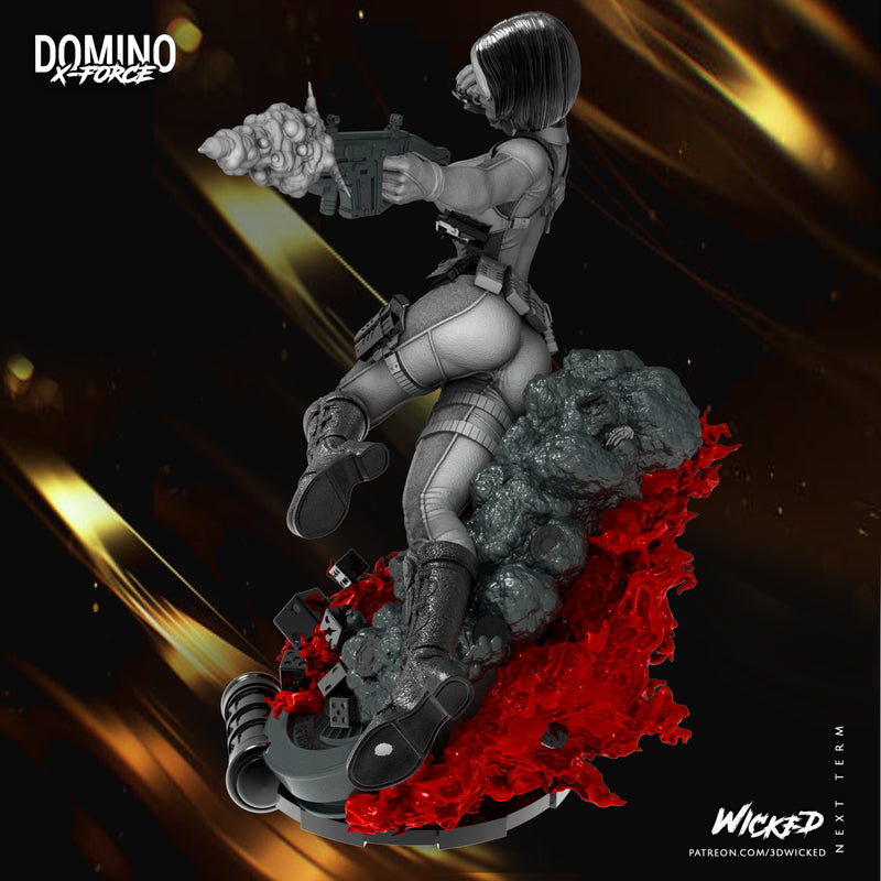 Domino Sculpture resin statue kit view 5
