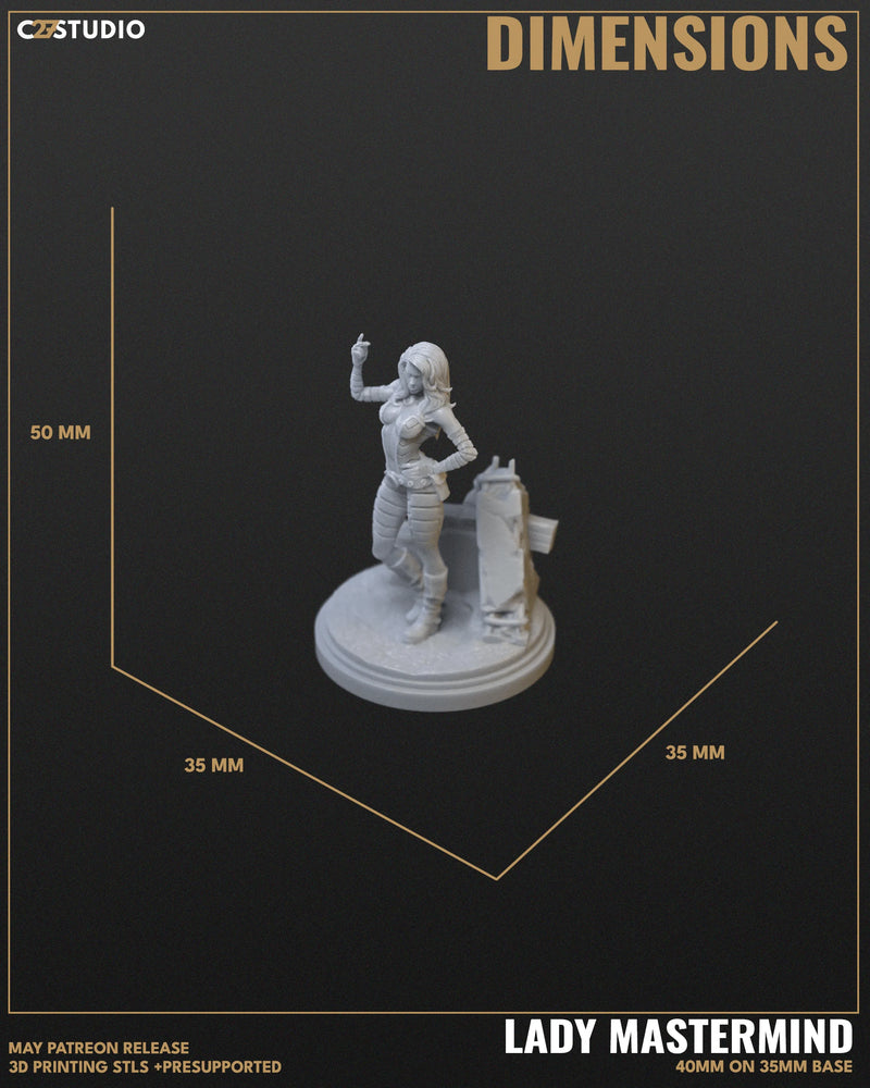 Lady Mastermind Marvel MCP-compatible resin miniature by C27 Studios - product image 5