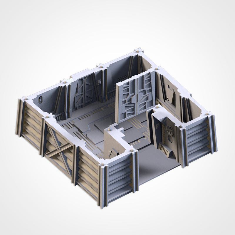 Bunkers 3D printed terrain view 5