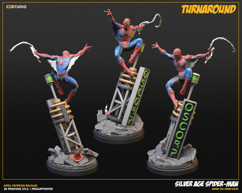 Spider-Man (Silver Age) Marvel MCP-compatible resin miniature by C27 Studios - product image 5