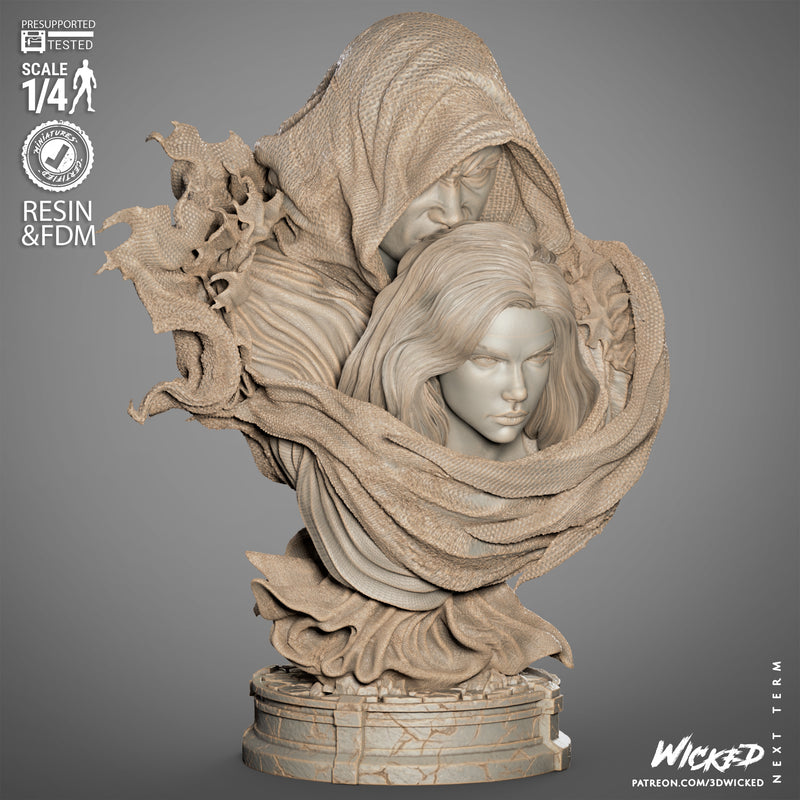 Cloak and Dagger Portrait Bust resin bust kit view 5
