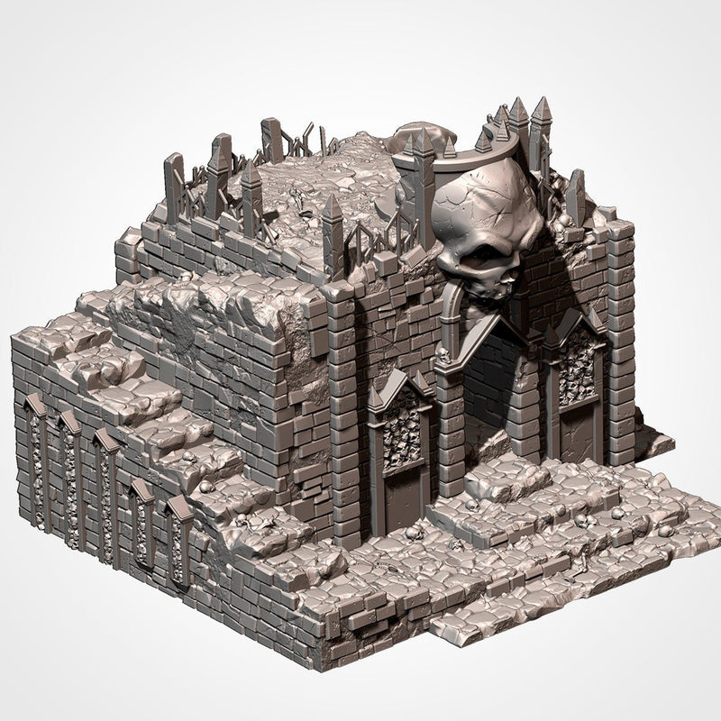 Cursed Mausoleum 3D printed terrain view 5