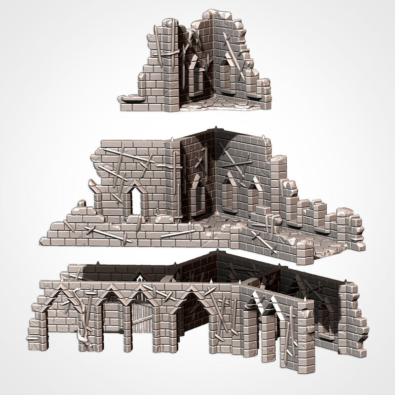 Cursed Fortress 3D printed terrain view 5