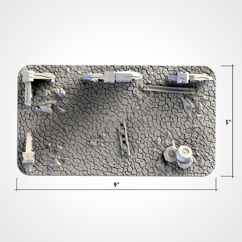 Post-Apocalyptic WTC Set 02 3D printed terrain view 5