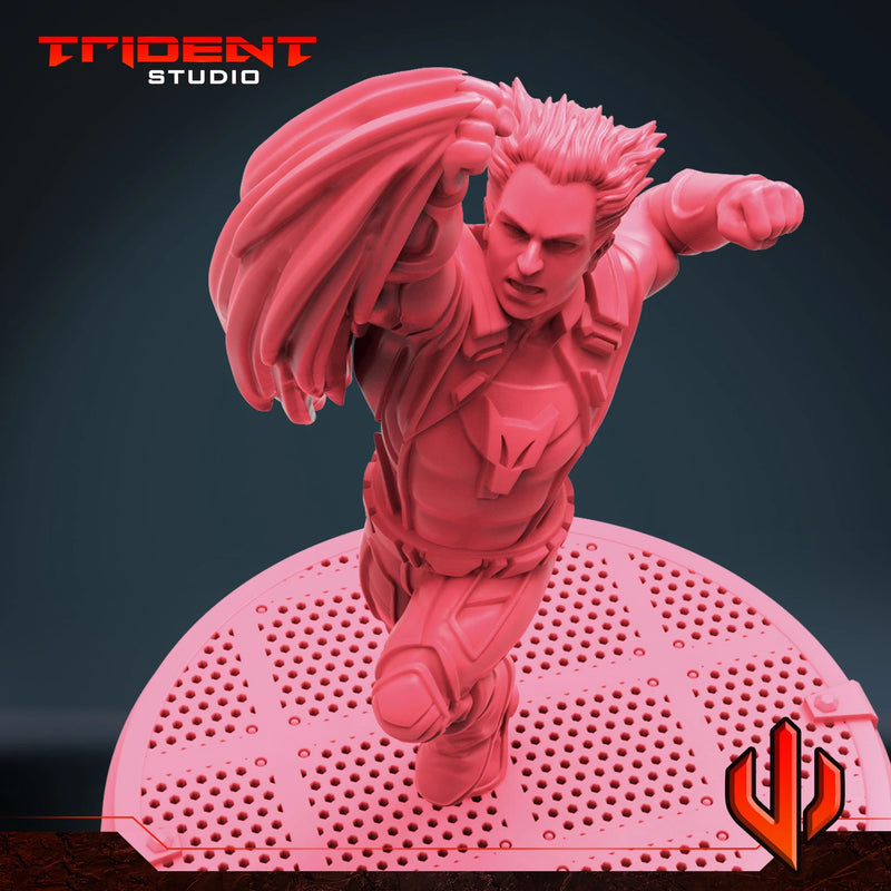 Starfox - Sculpt B Marvel MCP-compatible 40mm resin proxy miniature by Trident Miniatures - product image 5