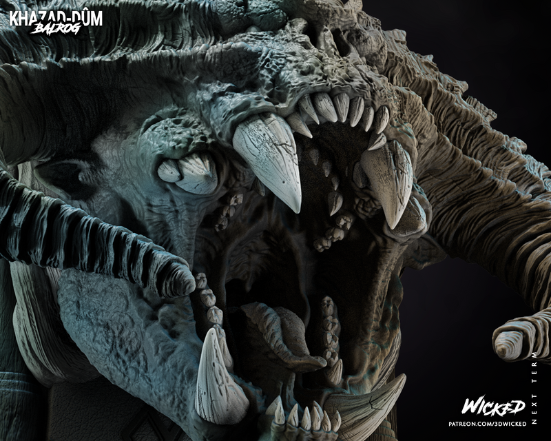 Balrog Bust resin bust kit view 5