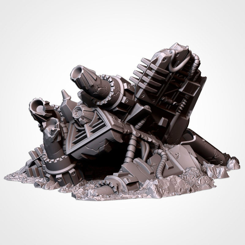 Crashed Spaceships 3D printed terrain view 5