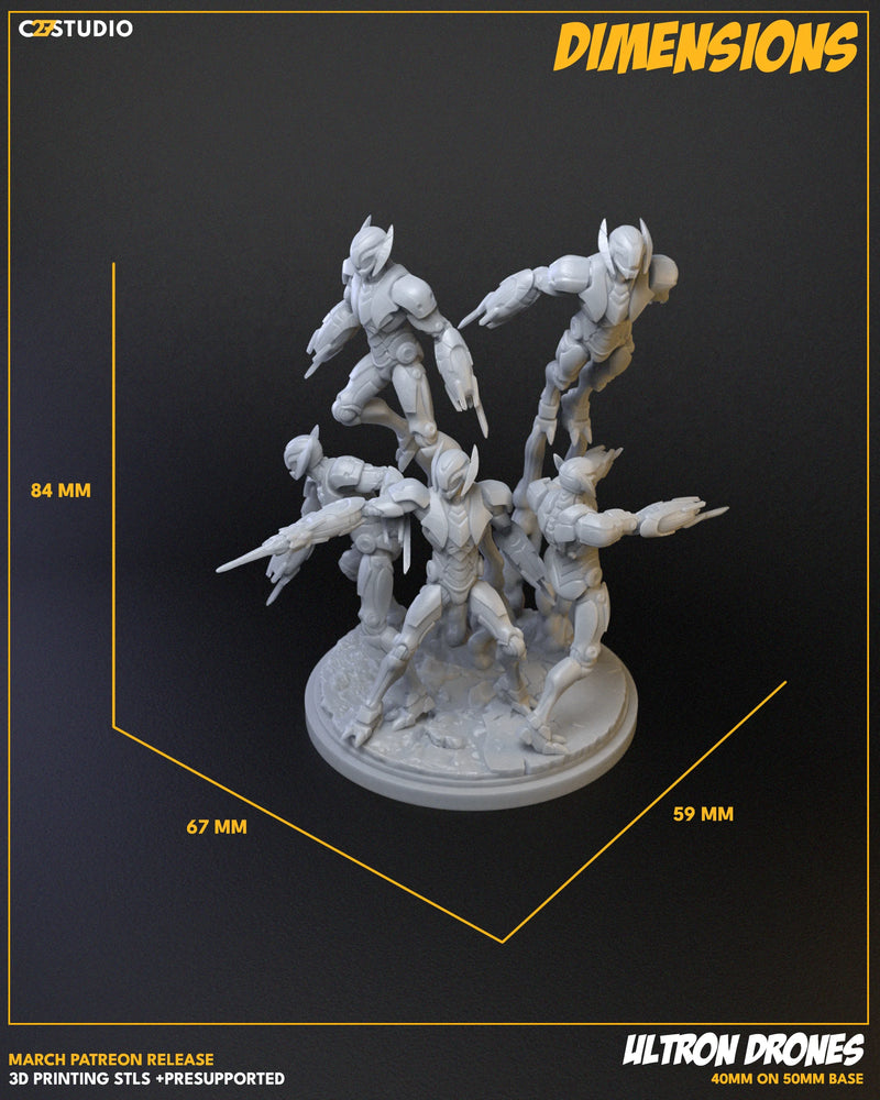 Ultrong Drones Marvel MCP-compatible resin miniature by C27 Studios - product image 5