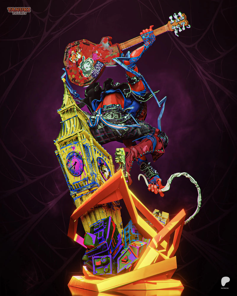 Spider-Punk Resin Statue & Bust - Full Size view 5