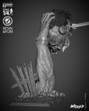 Cyclops Zombie Portrait Bust resin bust kit view 5
