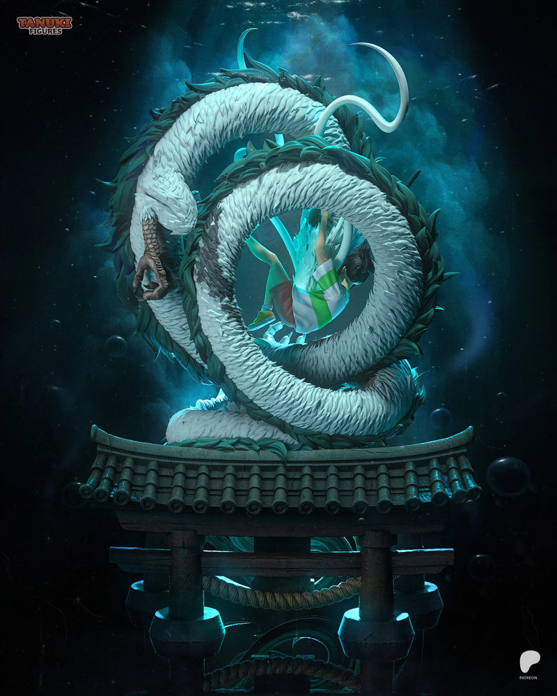 Chihiro & Haku Resin Statue & Bust - Full Size view 5