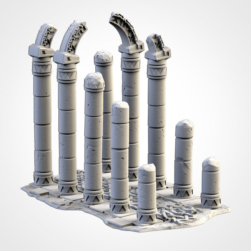 Ancient Civilization 3D printed terrain view 5