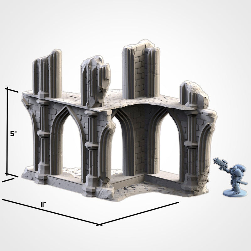 Temple Ruins 3D printed terrain view 5