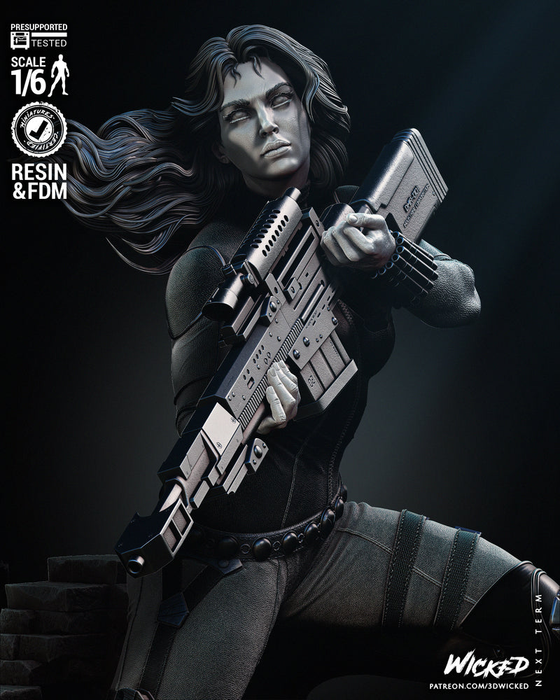 Black Widow 2024 Sculpture resin statue kit view 5