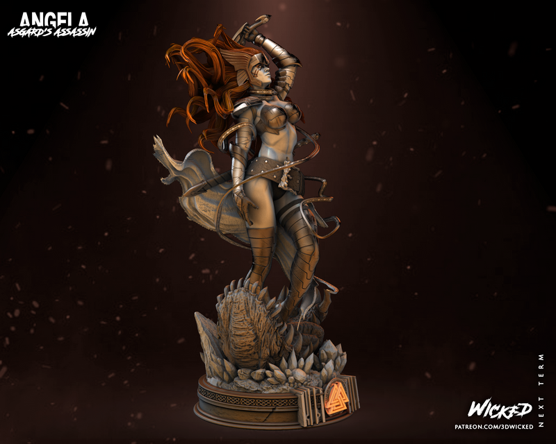 Angela Sculpture resin statue kit view 5