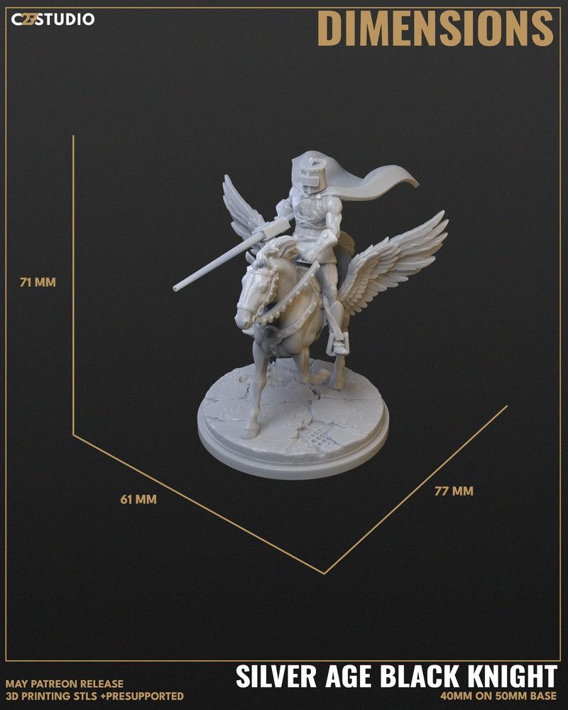 Black Knight (Silver Age) Marvel MCP-compatible resin miniature by C27 Studios - product image 5