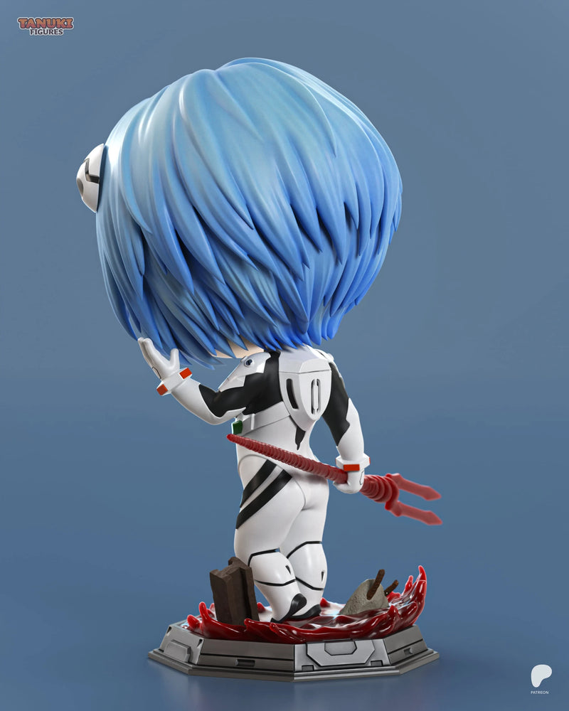 Rei Ayanami Chibi Resin Figure - Chibi view 5