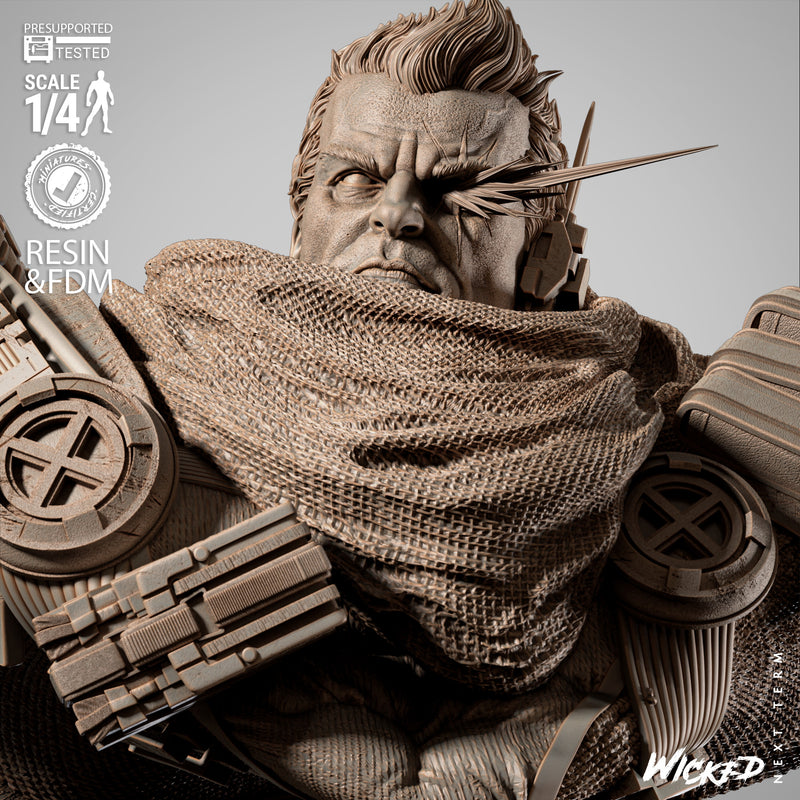 Cable 2025 Portrait Bust resin bust kit view 5