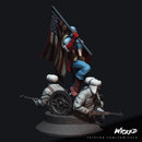 Captain America Sculpture resin statue kit view 5