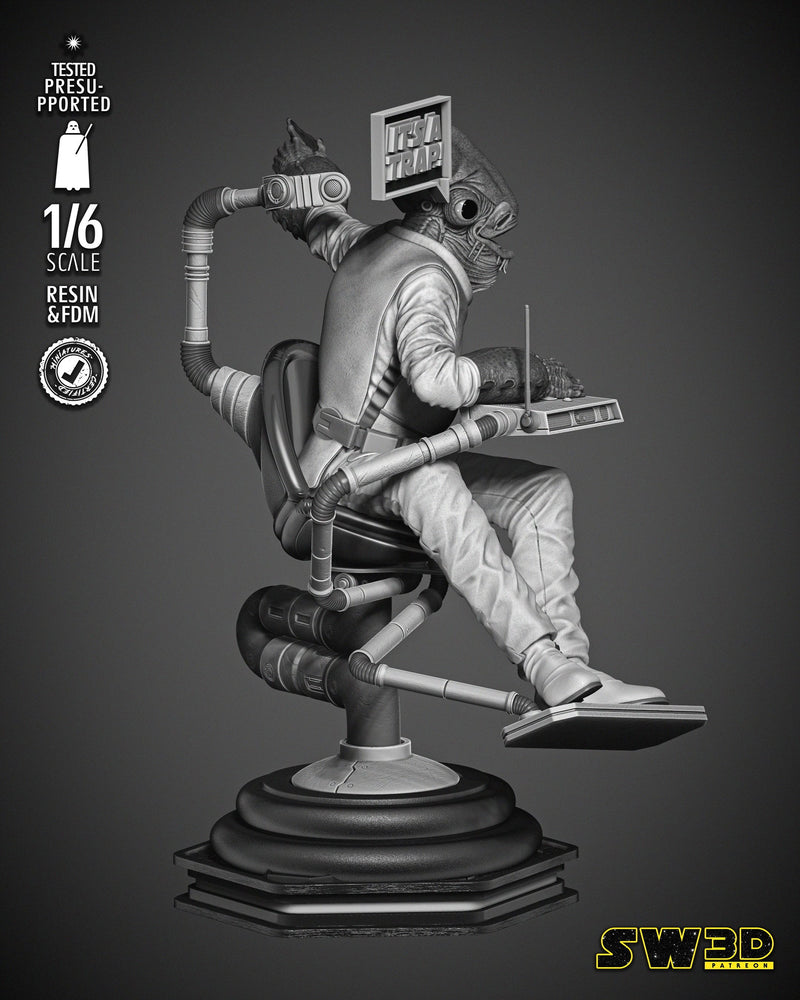 Ackbar Admiral Sculpture