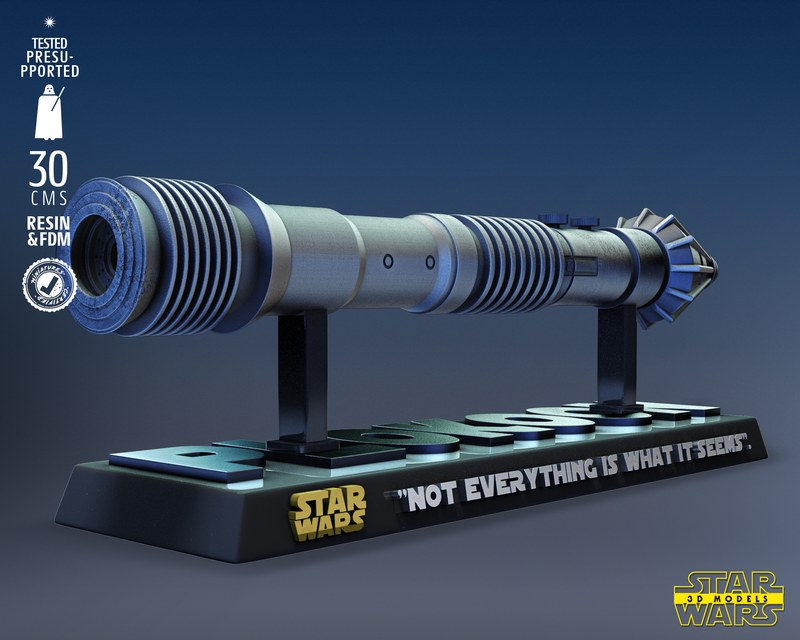 Plo Koon Lightsaber Sculpture